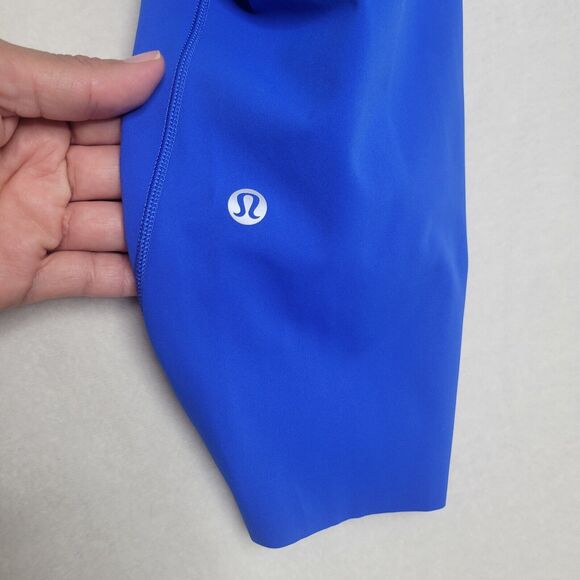 Lululemon Base Pace High-Rise Crop 25” Symphony Blue Leggings Size 16 plus - Picture 3 of 11